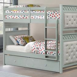 Twin over Twin Bunk bed with Trundle