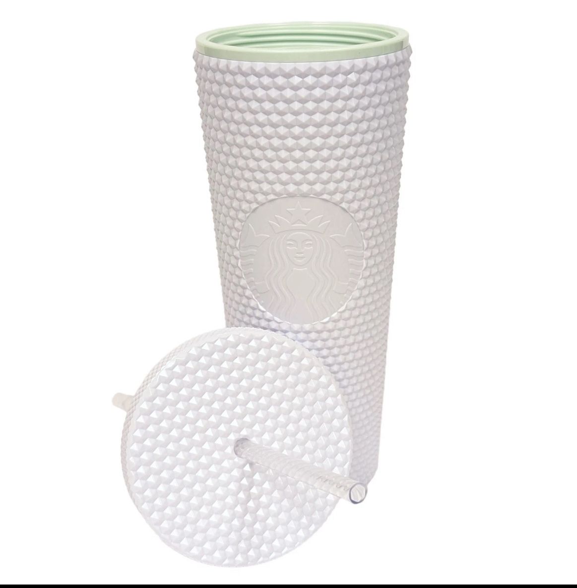 Starbucks Bling 24oz Venti Cold Cup Plastic Tumbler Double Wall & Reusable Straw