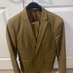 Slim Fit Khaki Suit