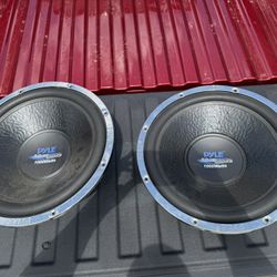 15 Inch Pyle Blue Wave 1000 Watts Subwoofers With Box