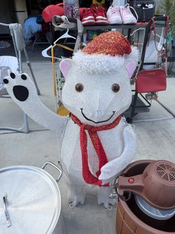 Christmas Polar Bear Holiday Decoration