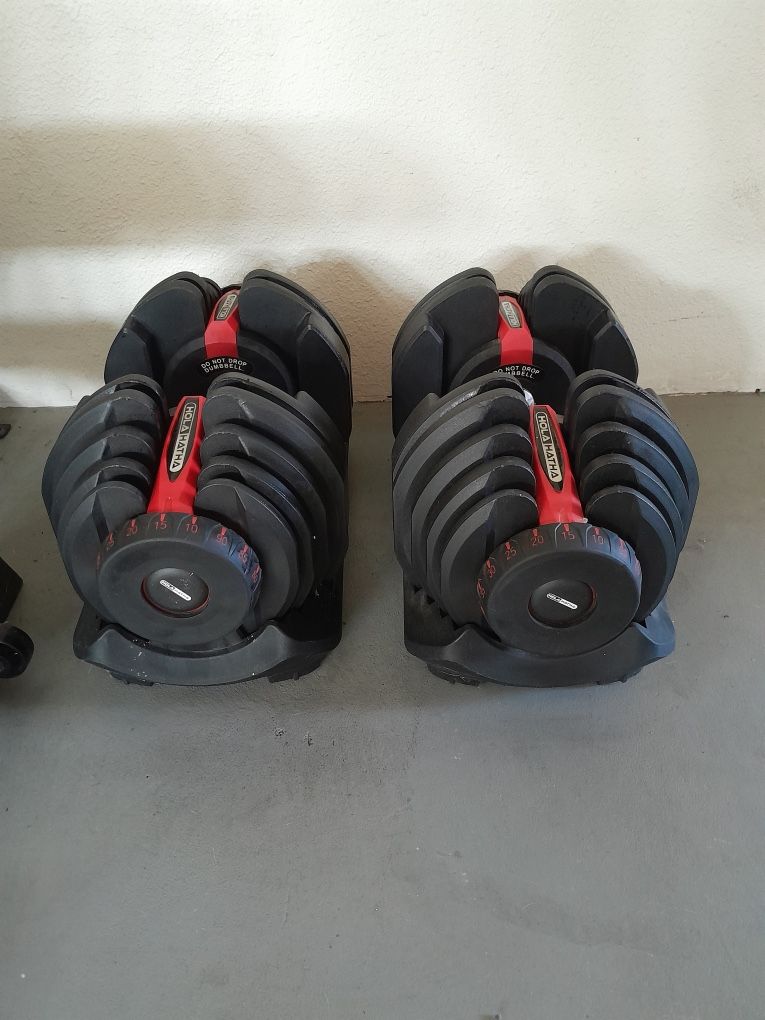 Heavy Duty Adjustable 90 lb Dumbbell Set