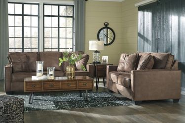 New Sofa & Love Set With Pillows