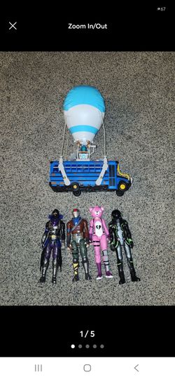 Fortnite Battle Bus and Action Figures Set