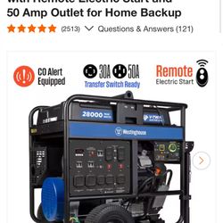 28000 Watt Generator 