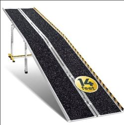 MAASTERS Wheelchair Ramp 14 Feet - Loading Capacity 600 lbs - ADA Compliant