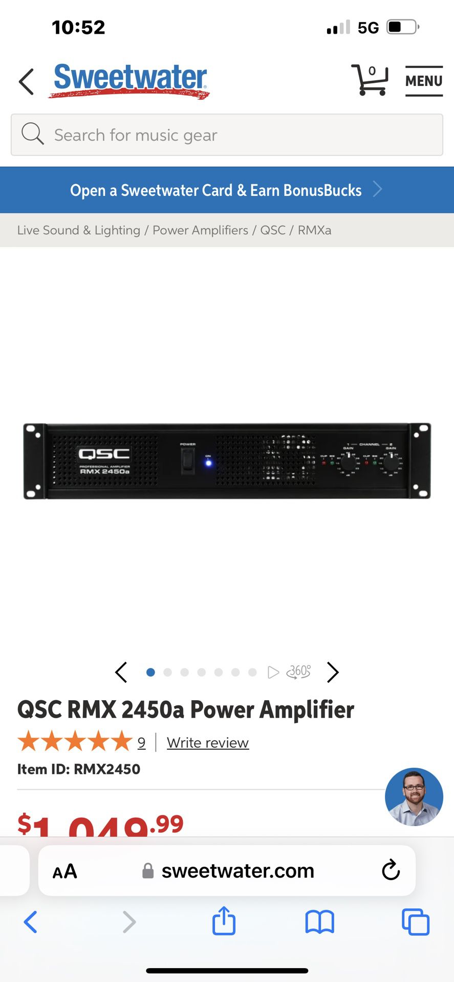 QSC Amplifier 