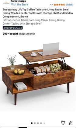 Brown coffee table