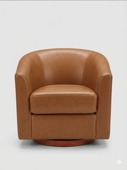 BRAND NEW Camel Swivel Barrel Accent Chair - Never Used!