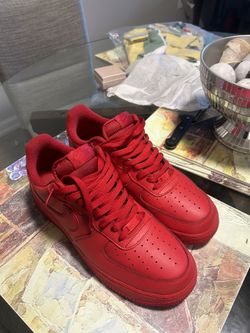 Red Airforce 1s (size 11.5