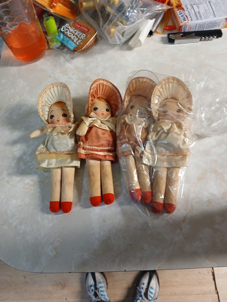 (1912--1937) Vintage Japanese Bunka Dolls