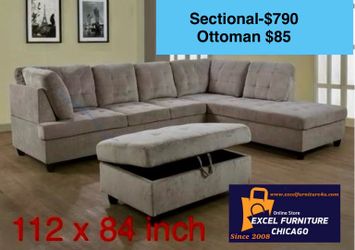 BRAND NEW -Free Delivery. Sectional, Sofa , Couch