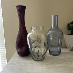 3 Large Vases