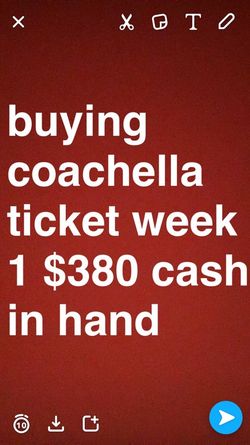 buying coachella ticket weekend 1 $380dlls