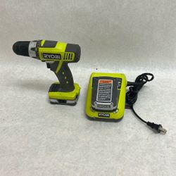 Ryobi 12 V drill with two batteries and charger