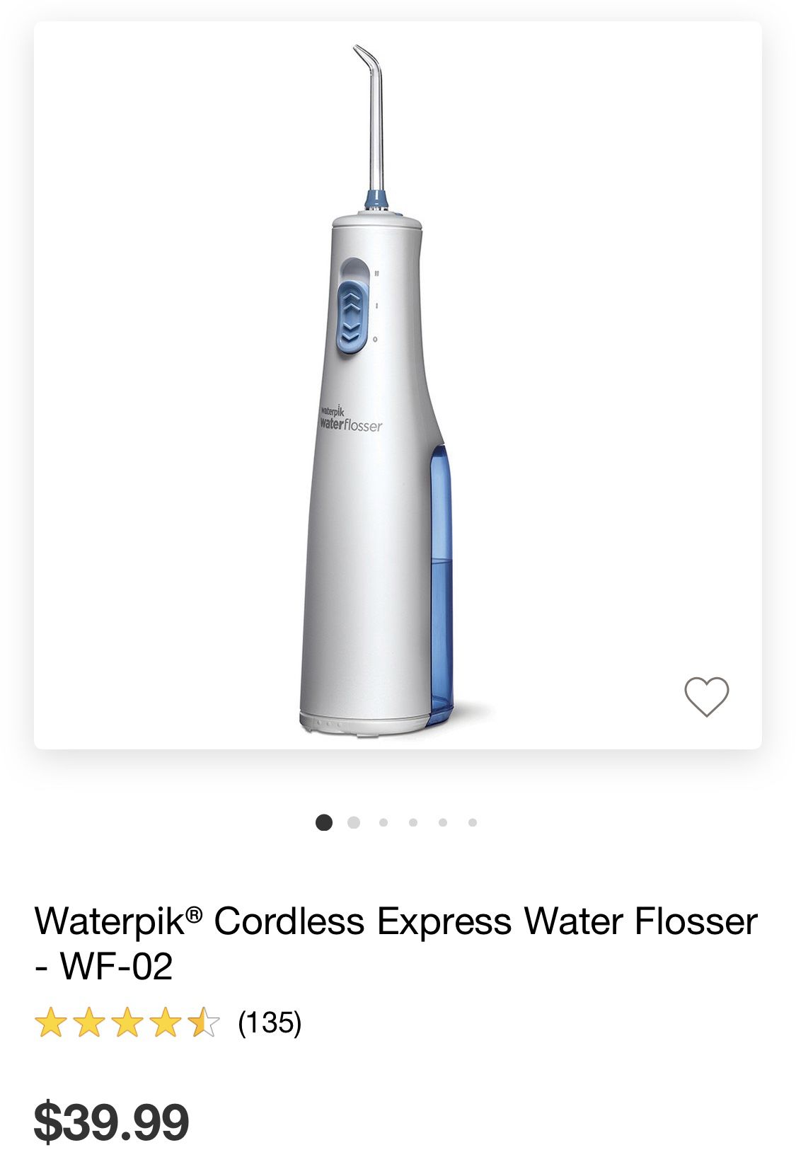 Waterpik cordless water flosser