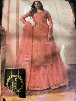 Peach 3 piece Indian dress