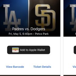 Cinco De Mayo 2 Tickets For Tonight Friday Light Lights San Diego Padres La Los Angeles Dodgers