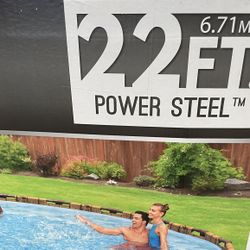 BRAND NEW 22’x52” COLEMAN POWER STEEL ABOVE GROUND POOL