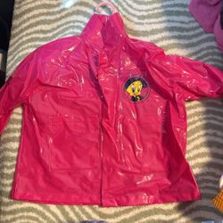 Vintage Tweety Rain Jacket Size 3t