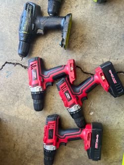 Cordless Drill & Charger Lot – Milwaukee, Ryobi, Black+Decker, Master Works