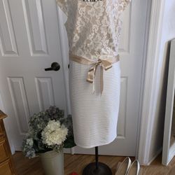 Christian Louboutin Pumps & J Taylor Dress