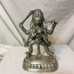 Varahi - Hindu white bronze statue / idol