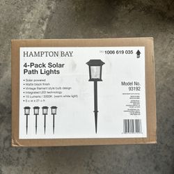Hampton Bay 4 Pack Solar Path Lights 