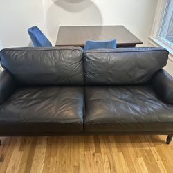 78” Black Couch