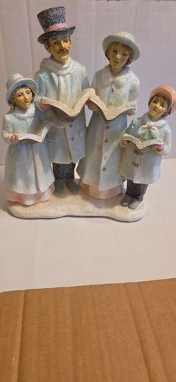 Christmas Carol Singers Family Figurine