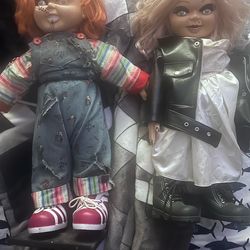 Chucky doll and bride