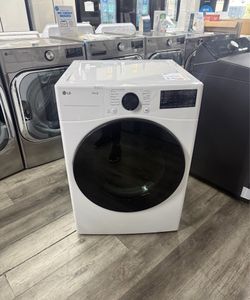 LG - 7.4 CU FT SMART GAS DRYER WITH STEAM FRESH & AI DRY IN WHITE 🔥🔥