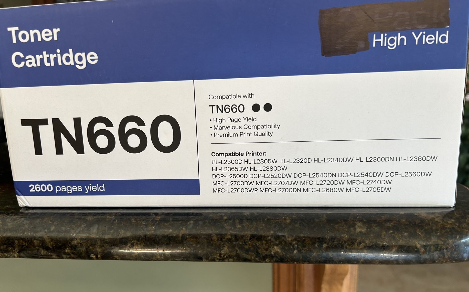 TN660 Ink Toner Cartridge For Brother Printer
