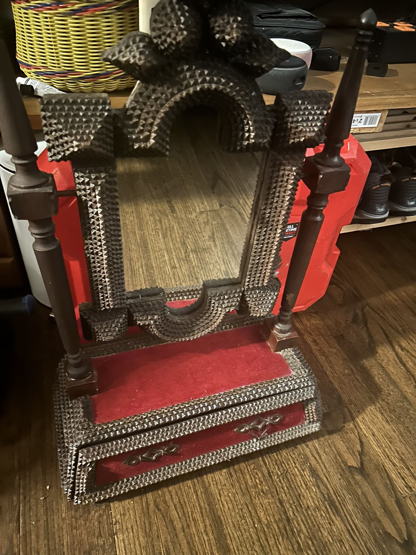 Believe it’s a makeup mirror fragile unique just sitting around asking 70