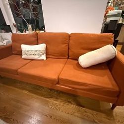 Burnt Orange Sofa