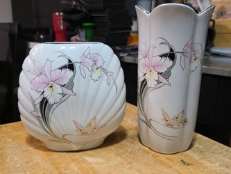 Japan Fine China Medium Sized Vases (2)