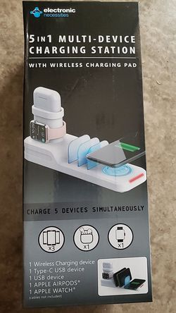 Electronic Necessities 5 in 1 Multi-Device Charging Station