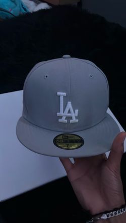 Grey LA hat