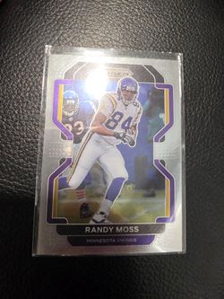 Randy Moss Vikings PURPLE Prizm Panini nfl SPORTS card!