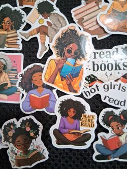 Cute reading Waterproof  stickers  - all 50 for  $8