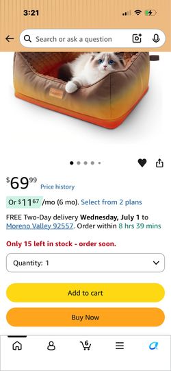 Heating pet bed