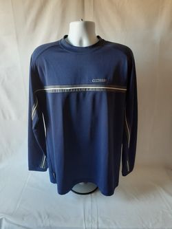 Reebok men's navy blue vintage athletic long sleeve top size L