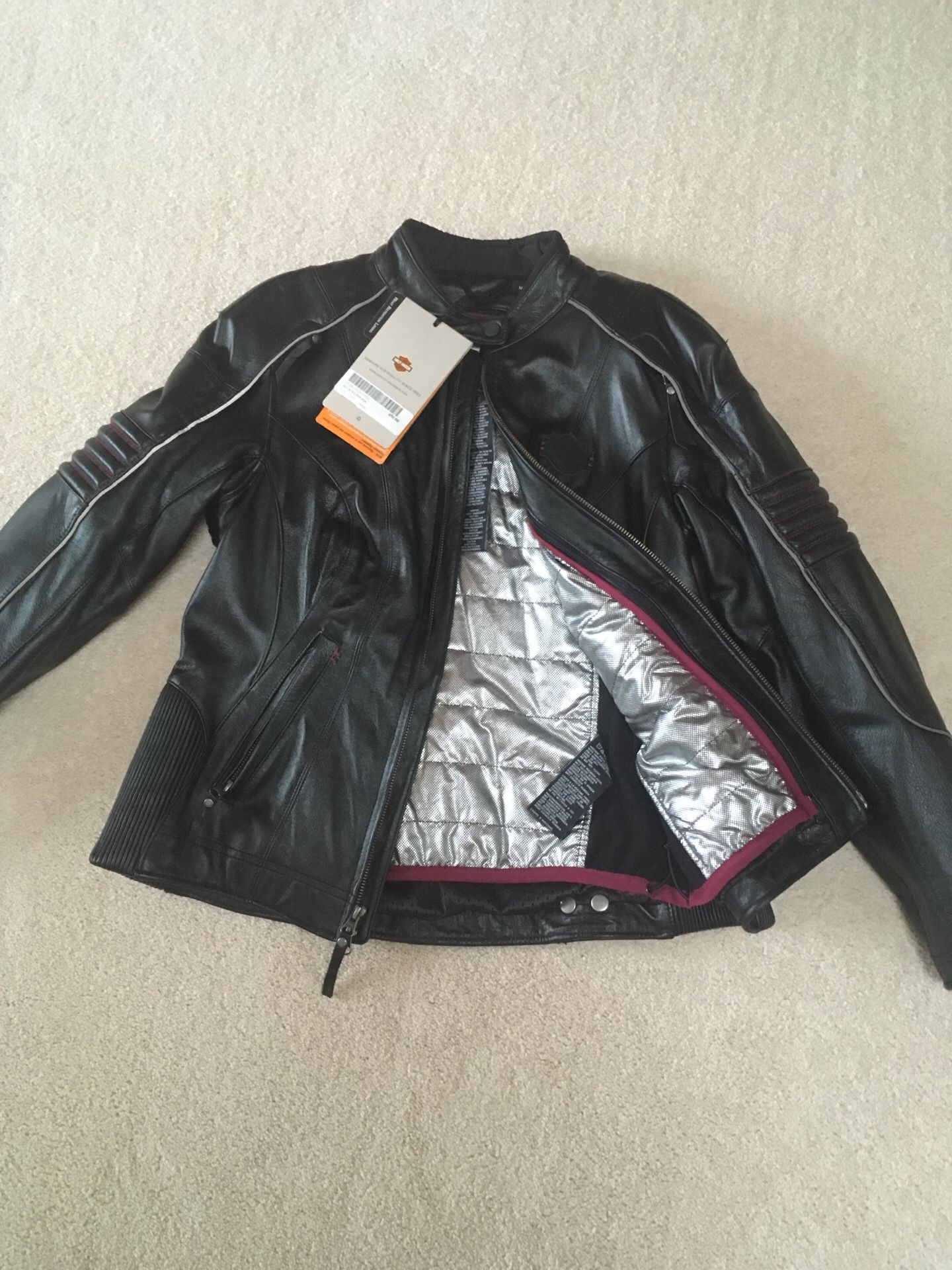 Woman’s leather Harley jacket