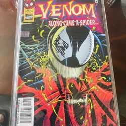 Venom: Along Came a Spider (1996) #2 signed by Larry Hama