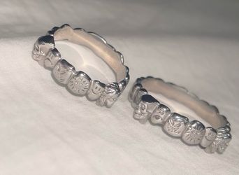 Hard jewelry flooded grill rings