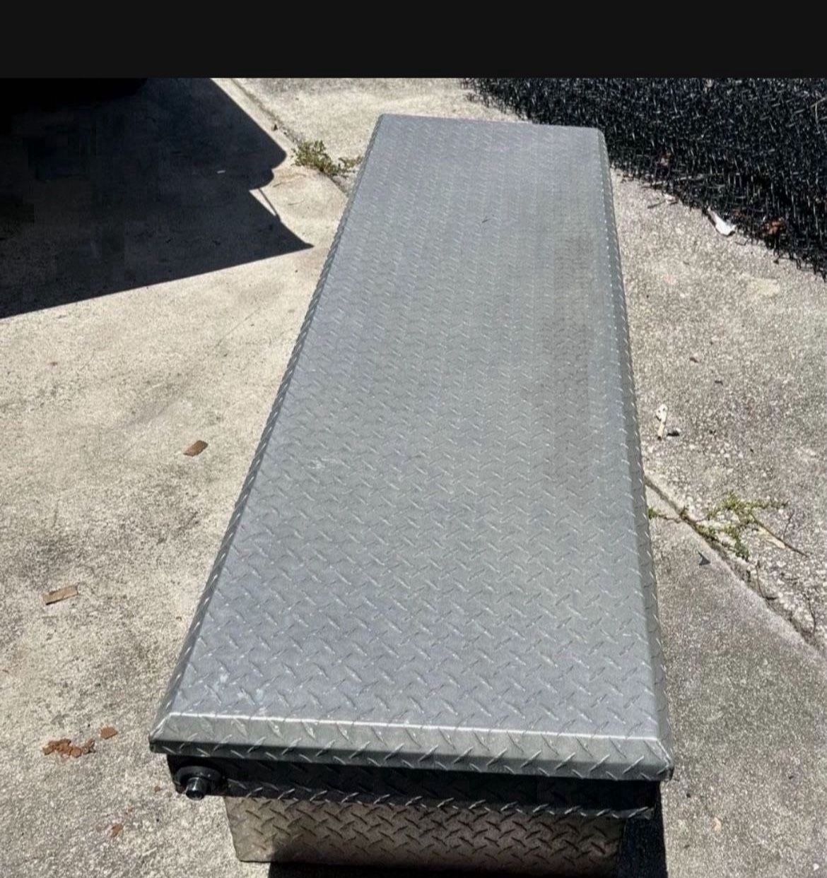 71.36 in. Diamond Plate Aluminum Full Size Crossbed Truck Tool Box