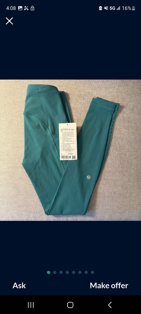 Lululemon Leggings Sz 6 NWT