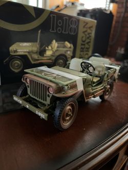 1:18 Diecast Military Jeep