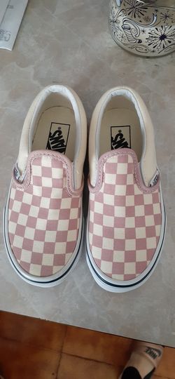 Vans checker slip on