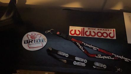 JDM Car Brand Stickers and Lanyards Lot